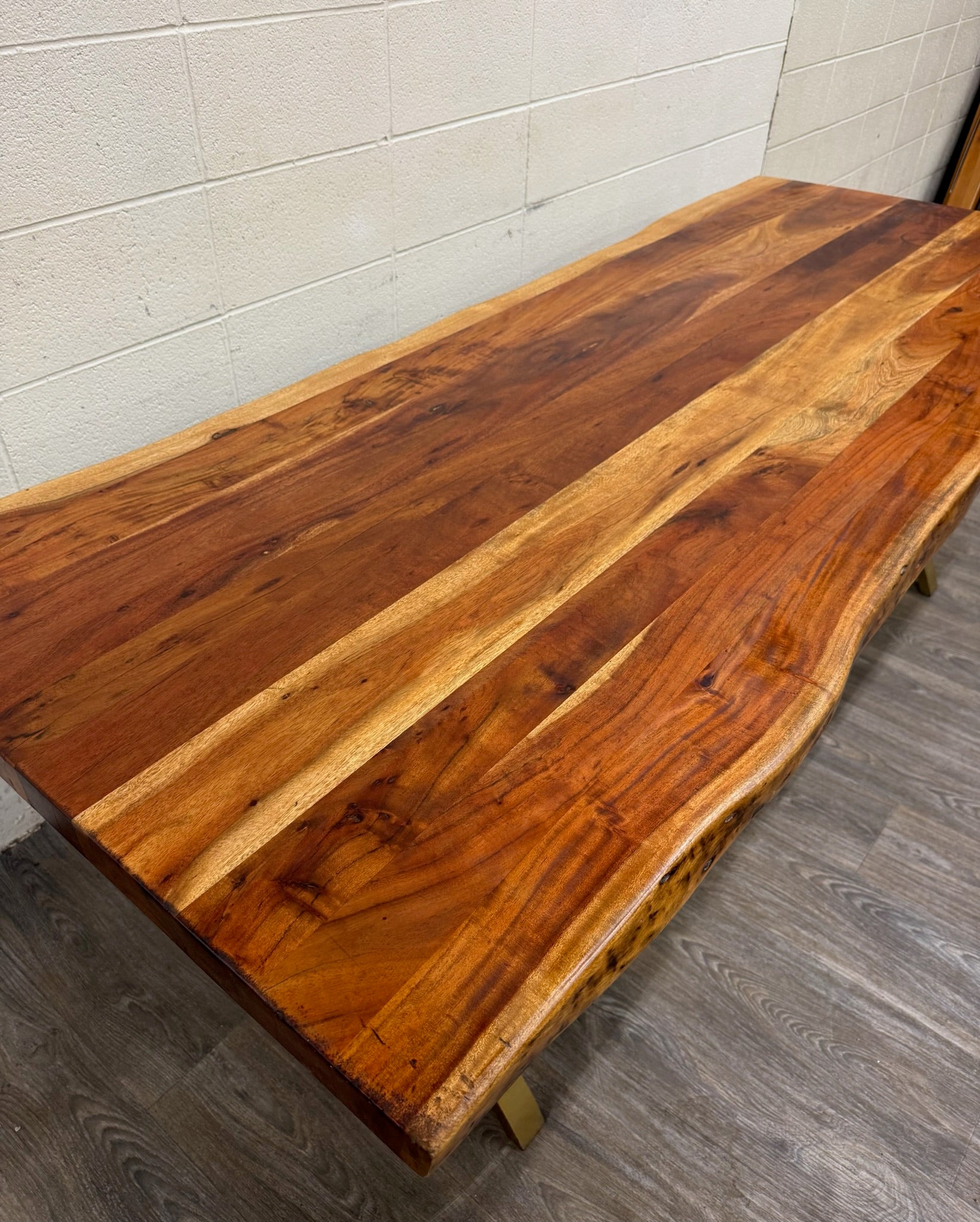 West Elm Live Edge Acacia Wood Dining Table