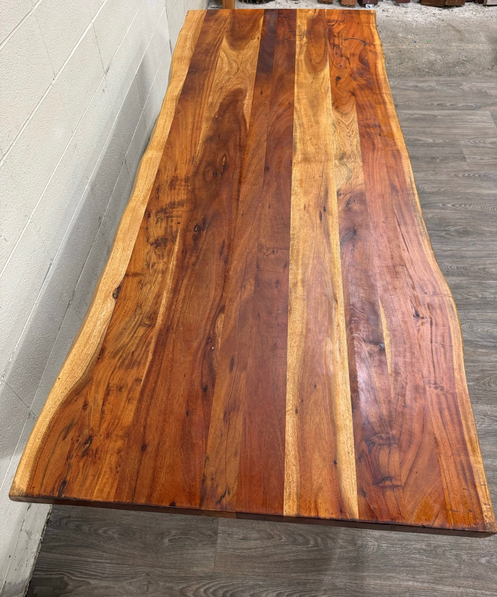 West Elm Live Edge Acacia Wood Dining Table