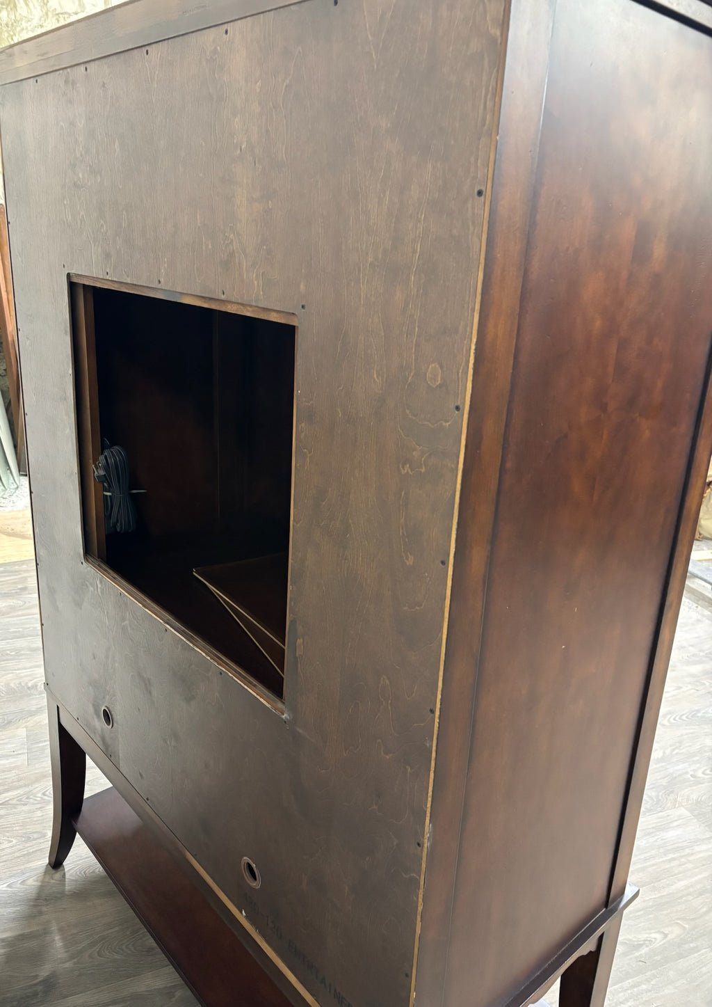 Contemporary Entertainment Armoire Media Cabinet
