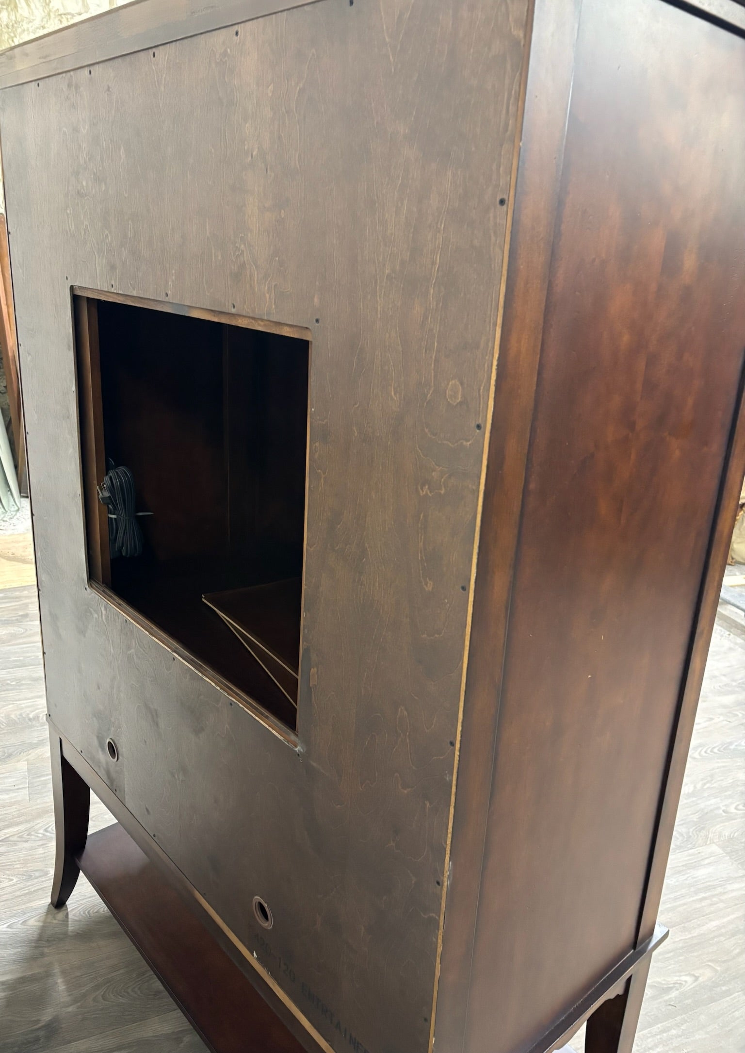 Contemporary Entertainment Armoire Media Cabinet