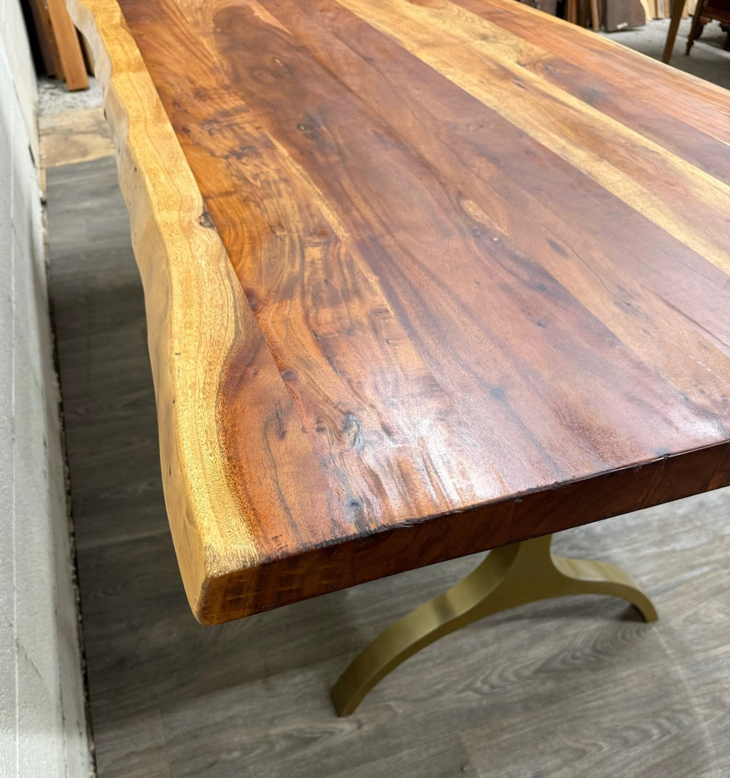 West Elm Live Edge Acacia Wood Dining Table