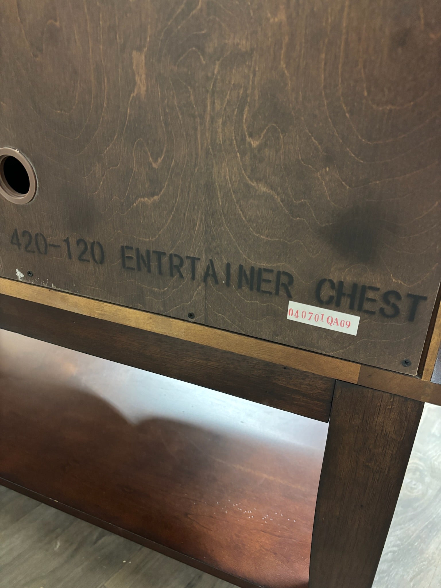 Contemporary Entertainment Armoire Media Cabinet