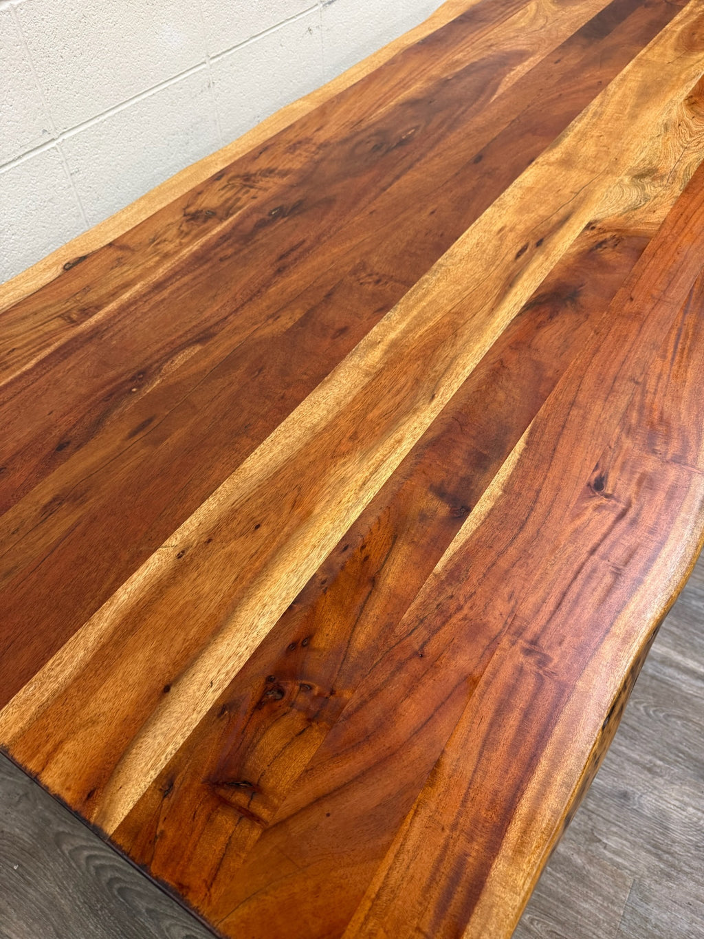 West Elm Live Edge Acacia Wood Dining Table