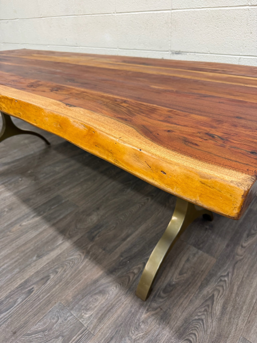West Elm Live Edge Acacia Wood Dining Table