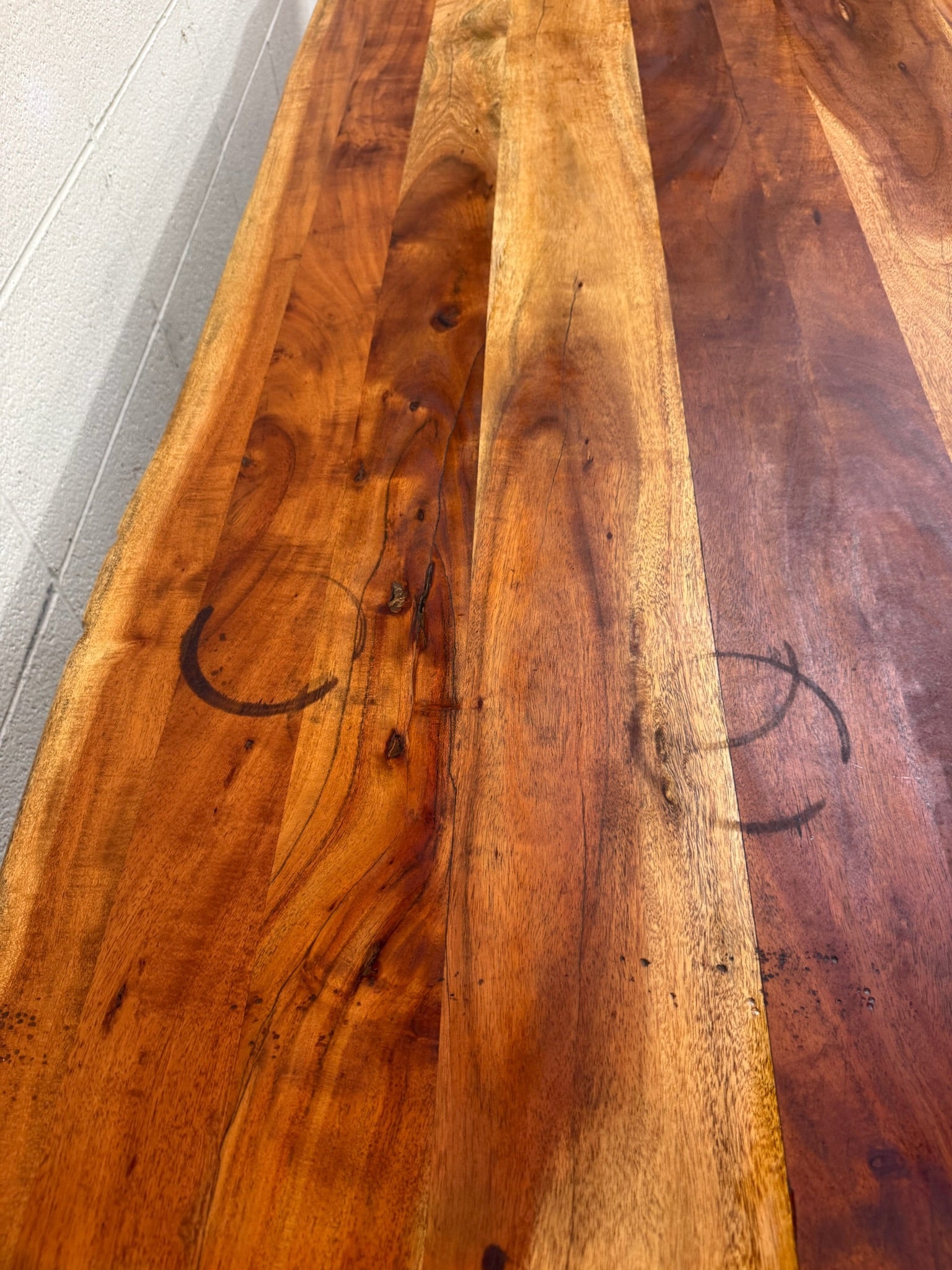 West Elm Live Edge Acacia Wood Dining Table