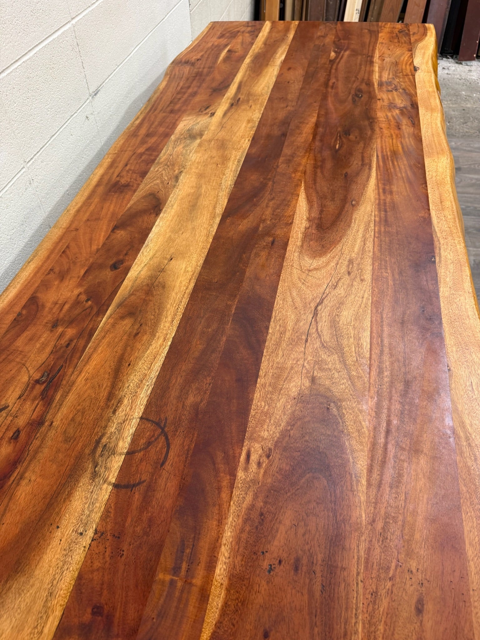 West Elm Live Edge Acacia Wood Dining Table