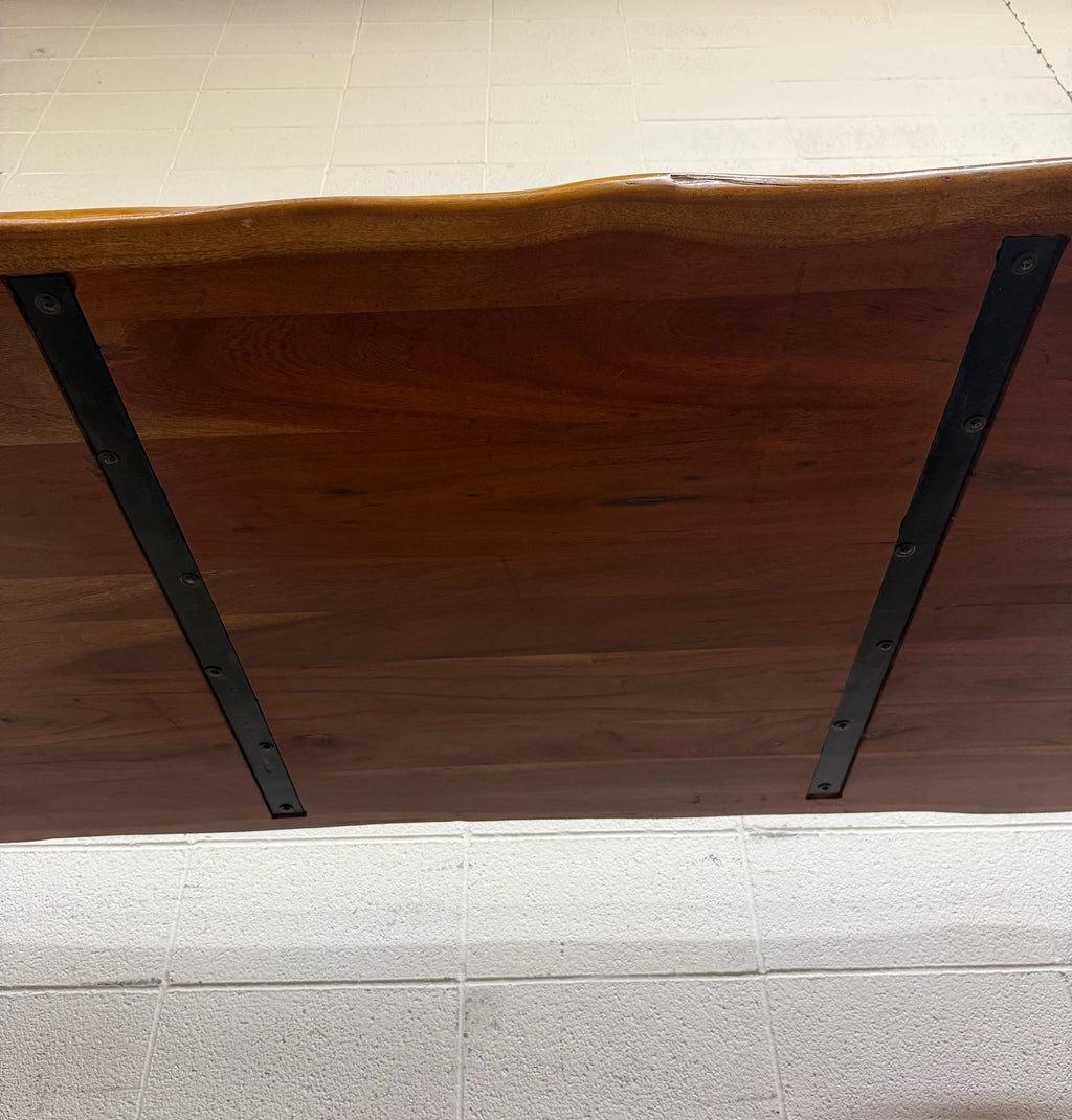 West Elm Live Edge Acacia Wood Dining Table
