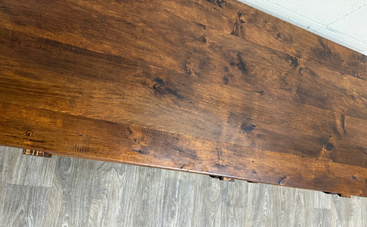 Vintage Spanish Colonial Style Writing Desk Library Table