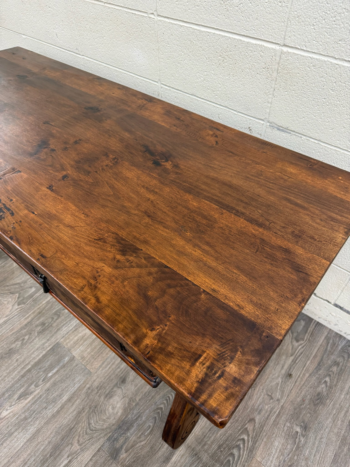 Vintage Spanish Colonial Style Writing Desk Library Table