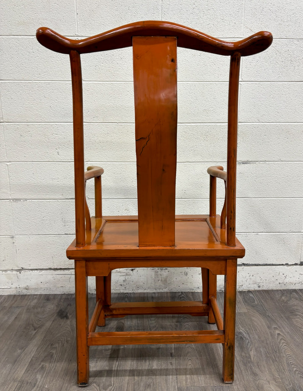 Antique Chinese Ming Style Horseshoe Back Armchair