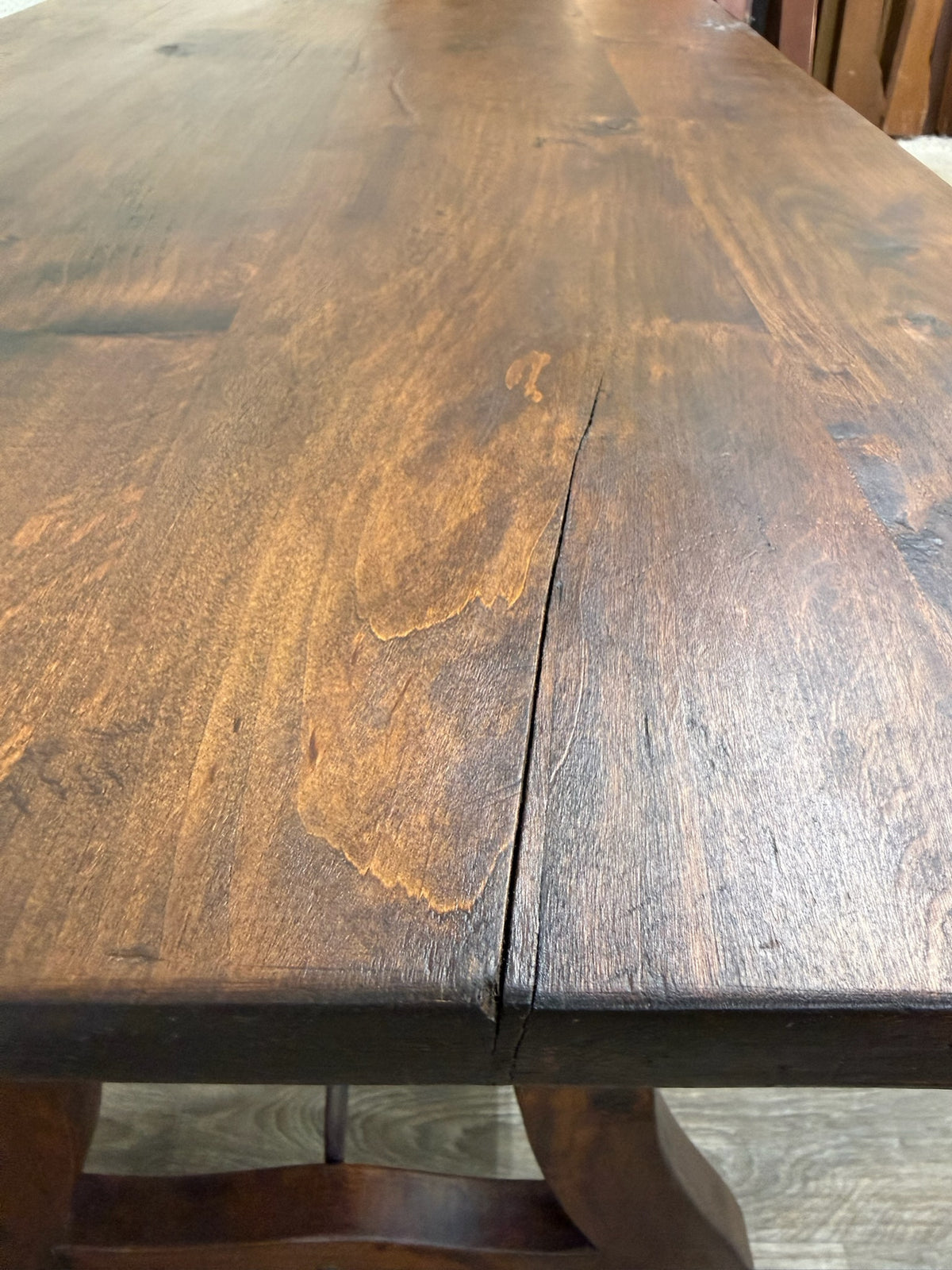 Vintage Spanish Colonial Style Writing Desk Library Table