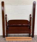 Vintage Full Size Duncan Phyfe Style Mahogany Bed