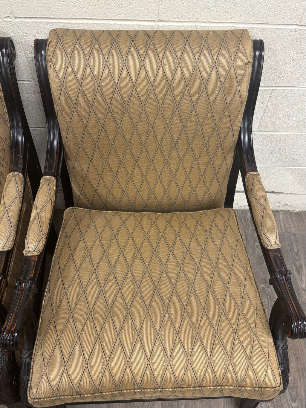 Vintage C.R. Laine French Louis XVI Style Designer Accent Chairs - Pair