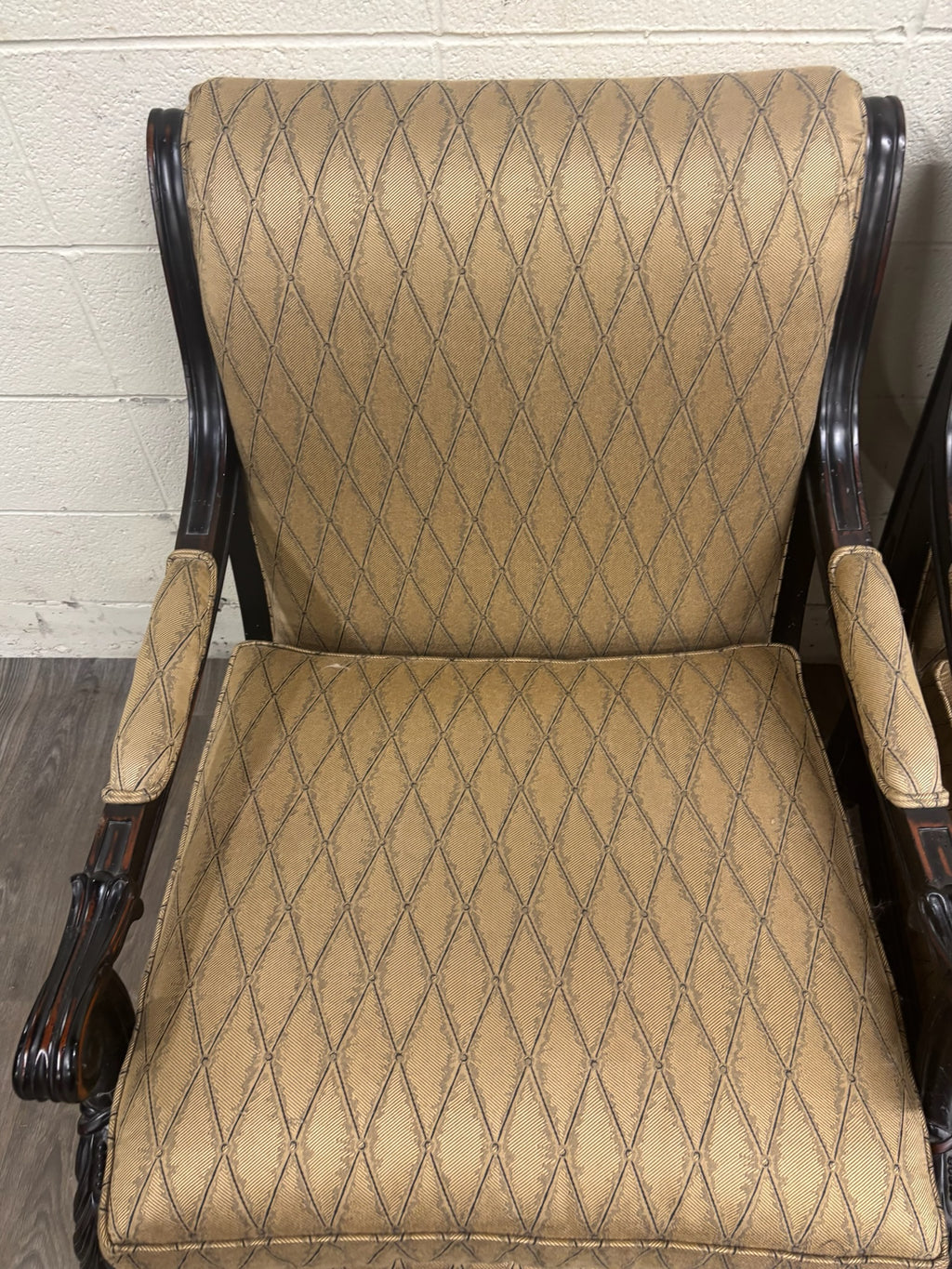 Vintage C.R. Laine French Louis XVI Style Designer Accent Chairs - Pair