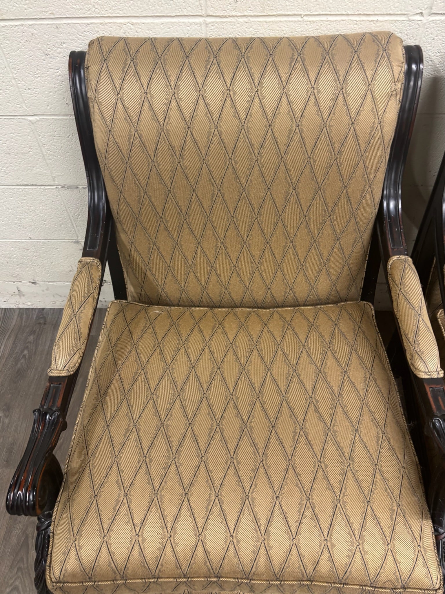 Vintage C.R. Laine French Louis XVI Style Designer Accent Chairs - Pair