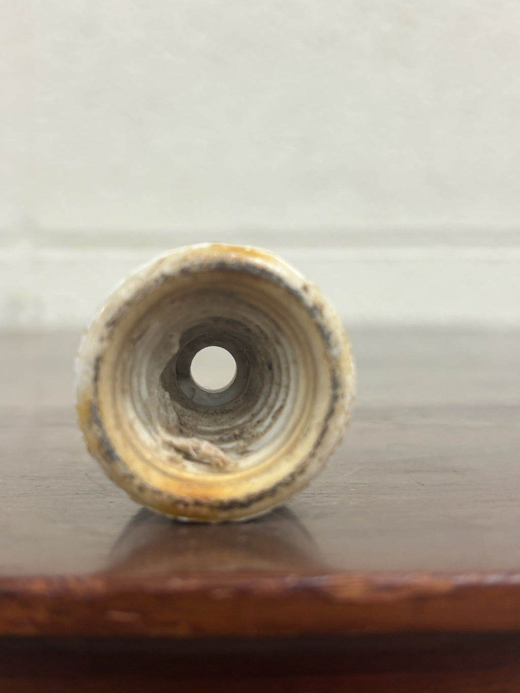 Antique Small White Ceramic Electrical Wire Insulator