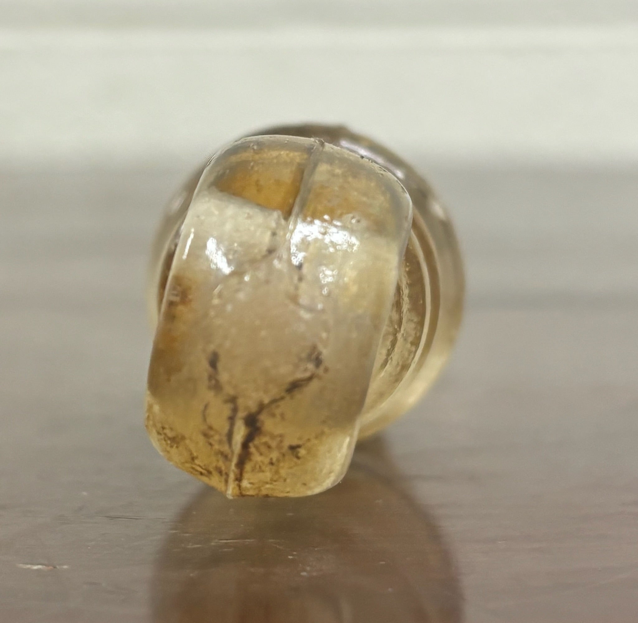 Antique Clear Glass Coil Radio Strain Dog Bone Insulator