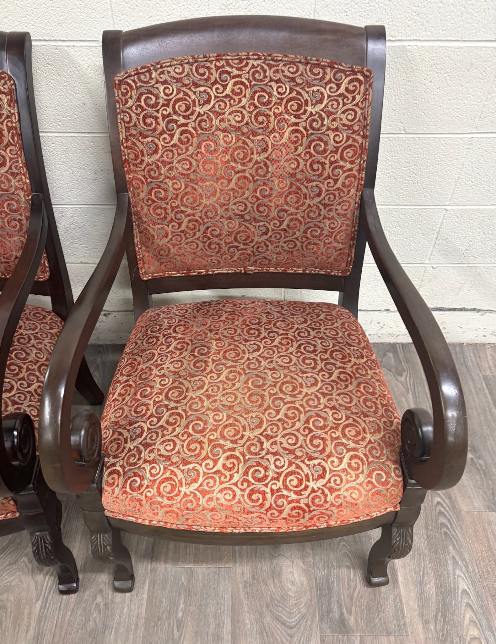 Vintage Flexsteel French Empire Style Armchairs - Pair