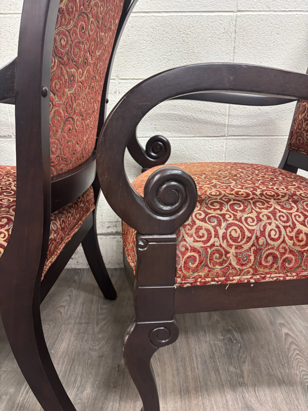 Vintage Flexsteel French Empire Style Armchairs - Pair