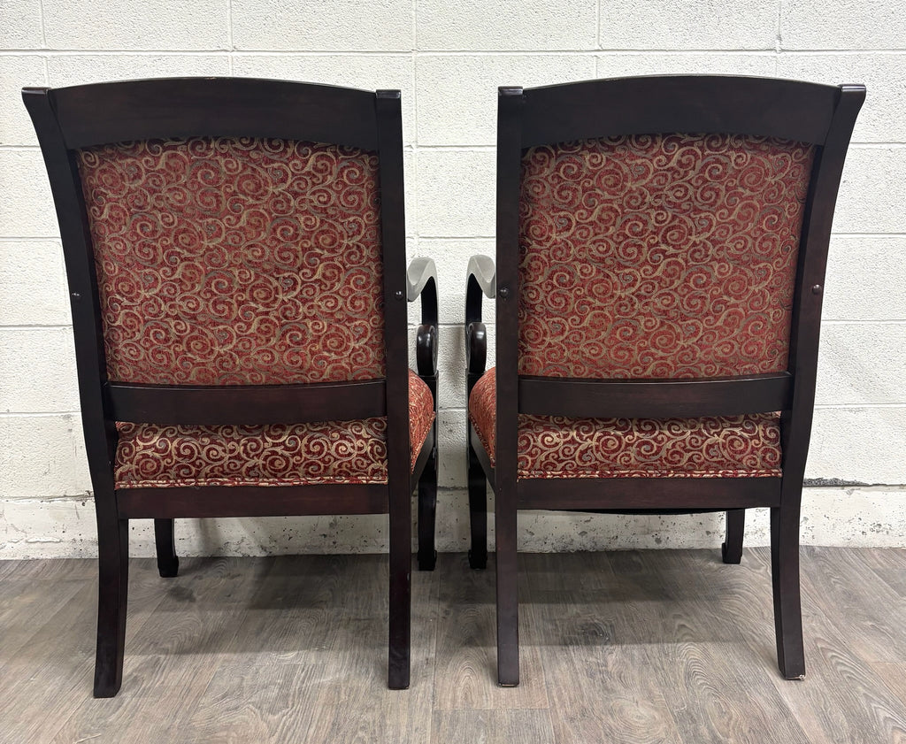 Vintage Flexsteel French Empire Style Armchairs - Pair