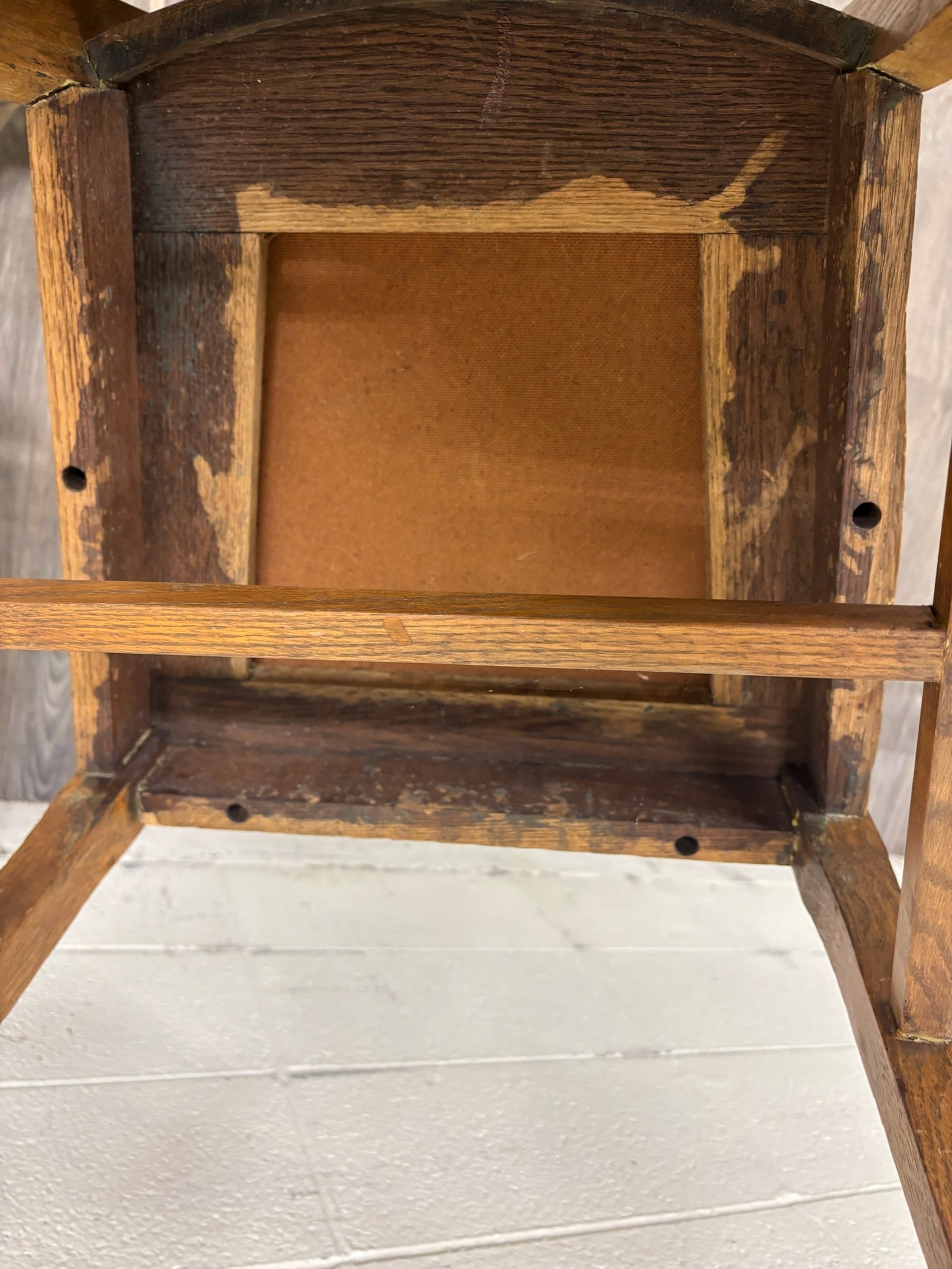 Antique Mission Arts and Crafts Tiger Oak Dining Chairs - Pair
