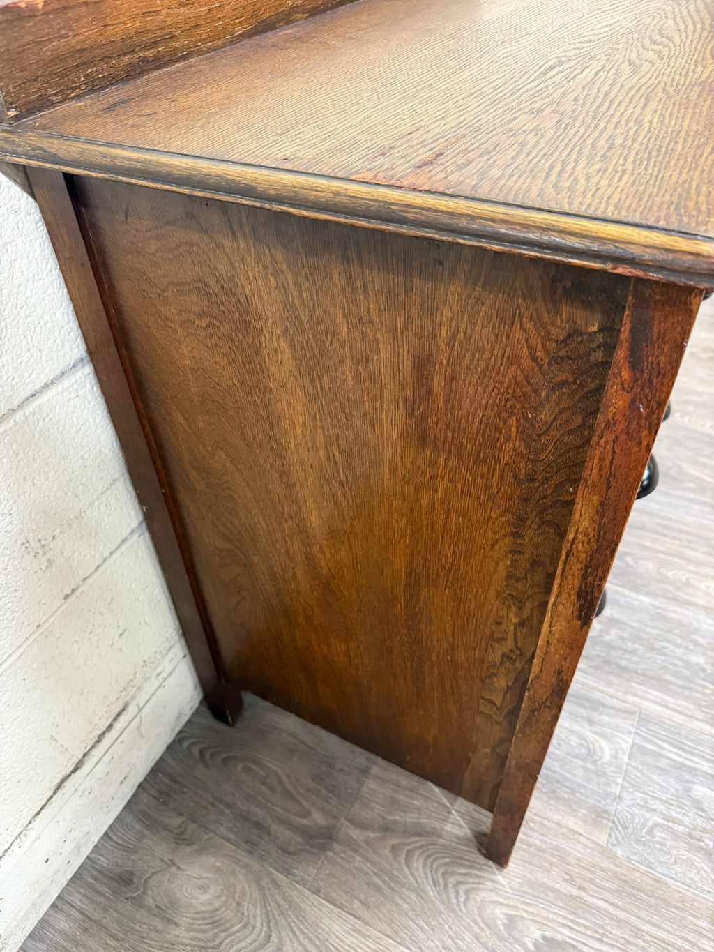 Antique Arts and Crafts Mission Style Oak Dresser Chest of Drawers