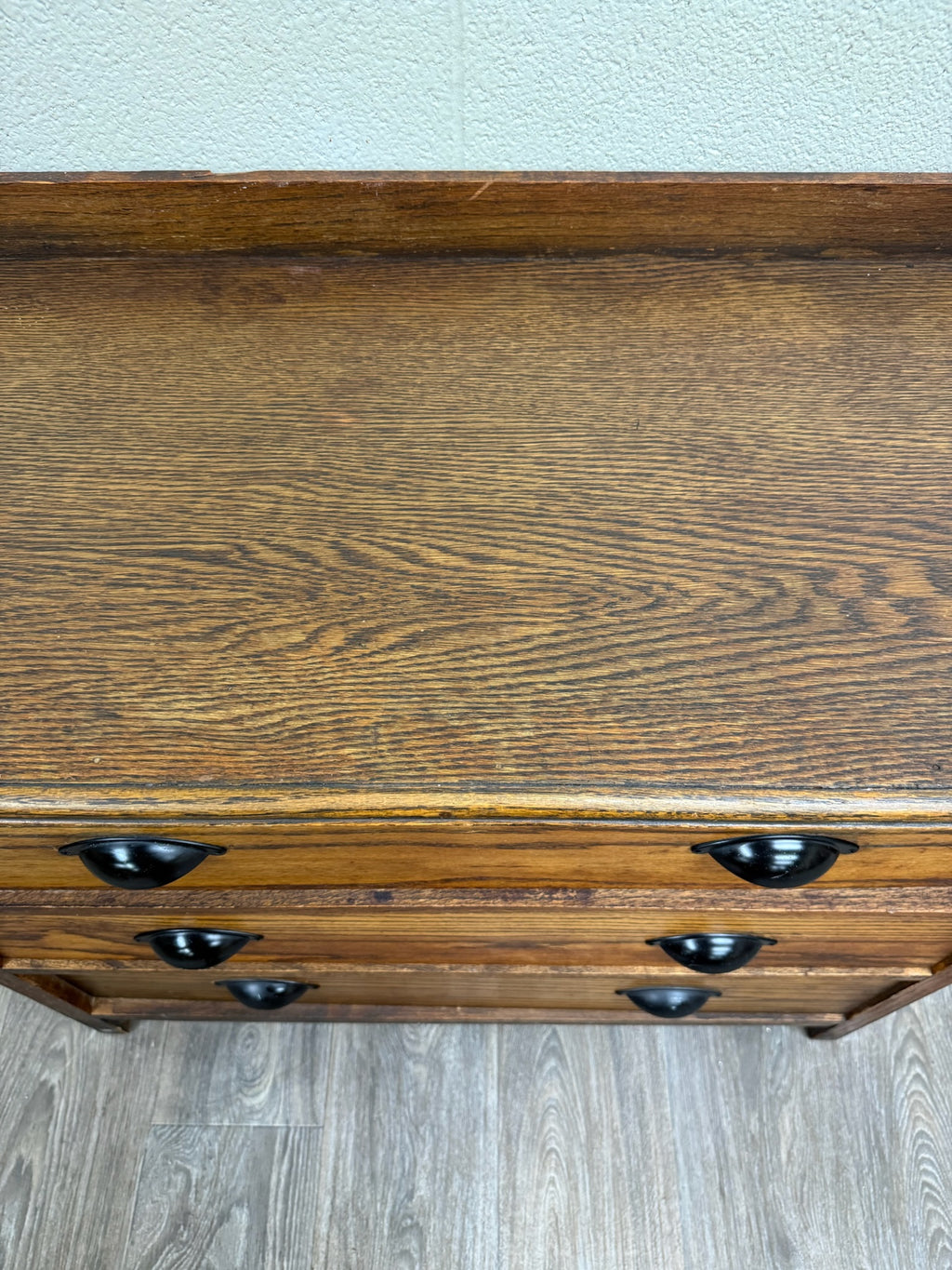 Antique Arts and Crafts Mission Style Oak Dresser Chest of Drawers