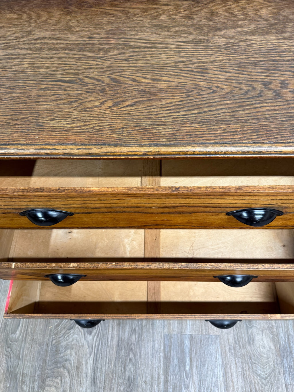 Antique Arts and Crafts Mission Style Oak Dresser Chest of Drawers
