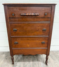 Antique Late Victorian Walnut Chest of Drawers
