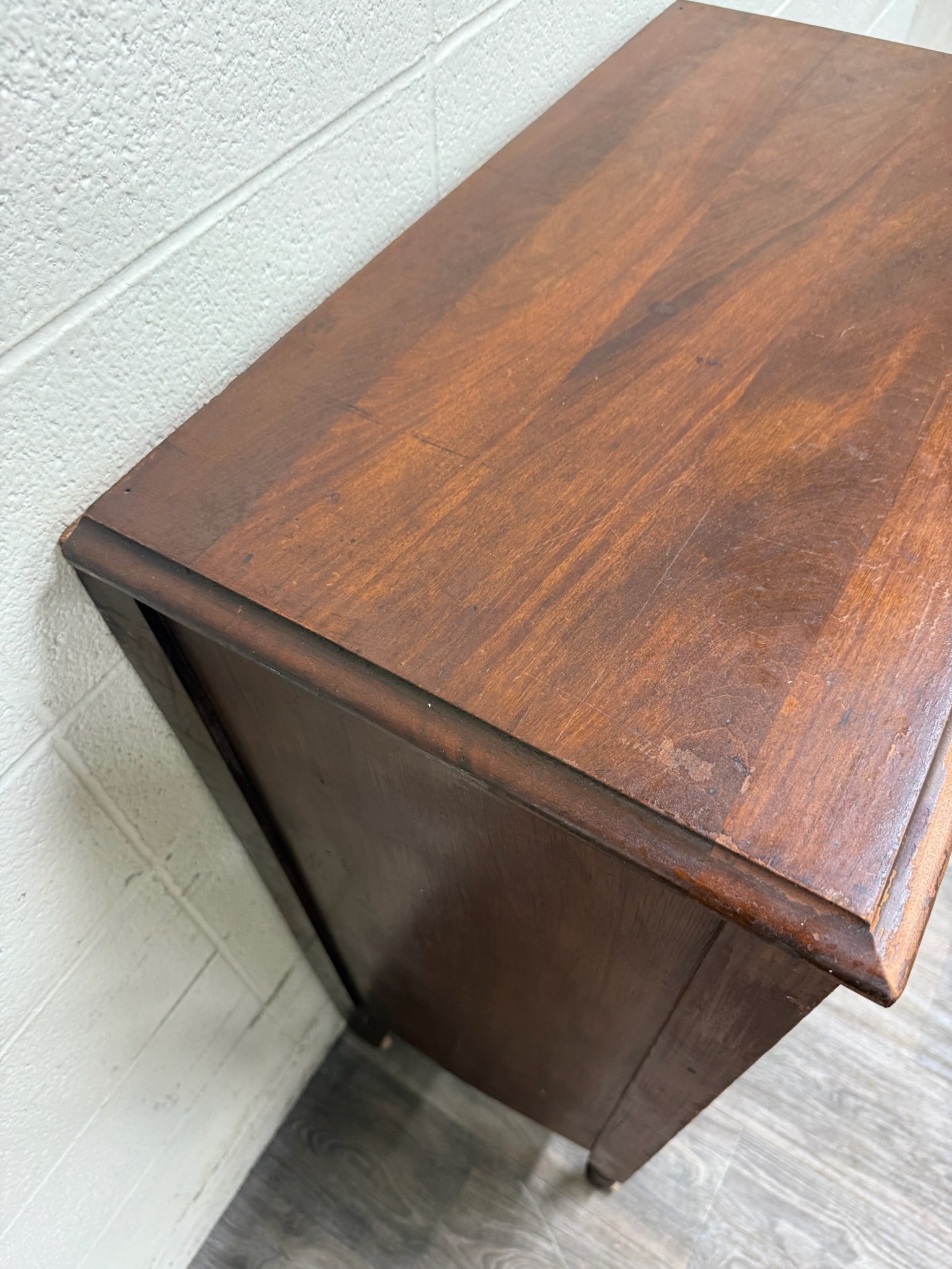 Antique Late Victorian Walnut Chest of Drawers