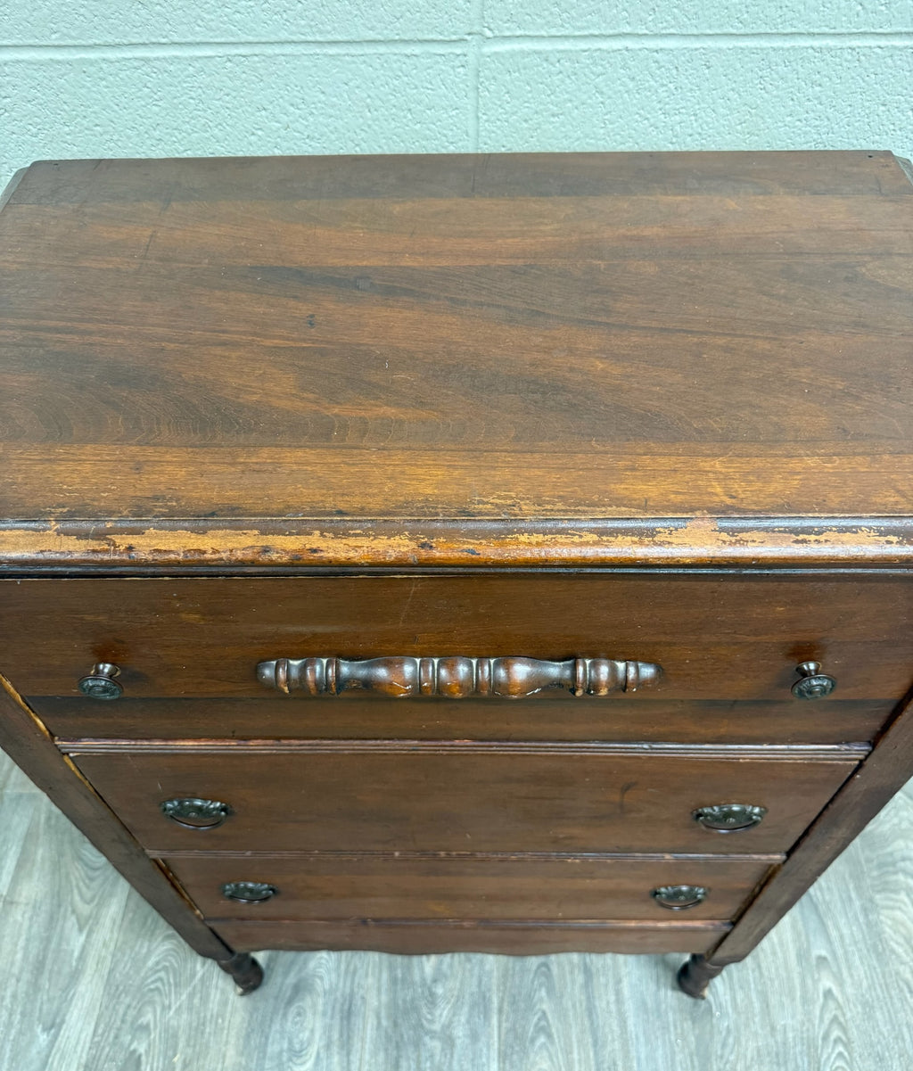 Antique Late Victorian Walnut Chest of Drawers