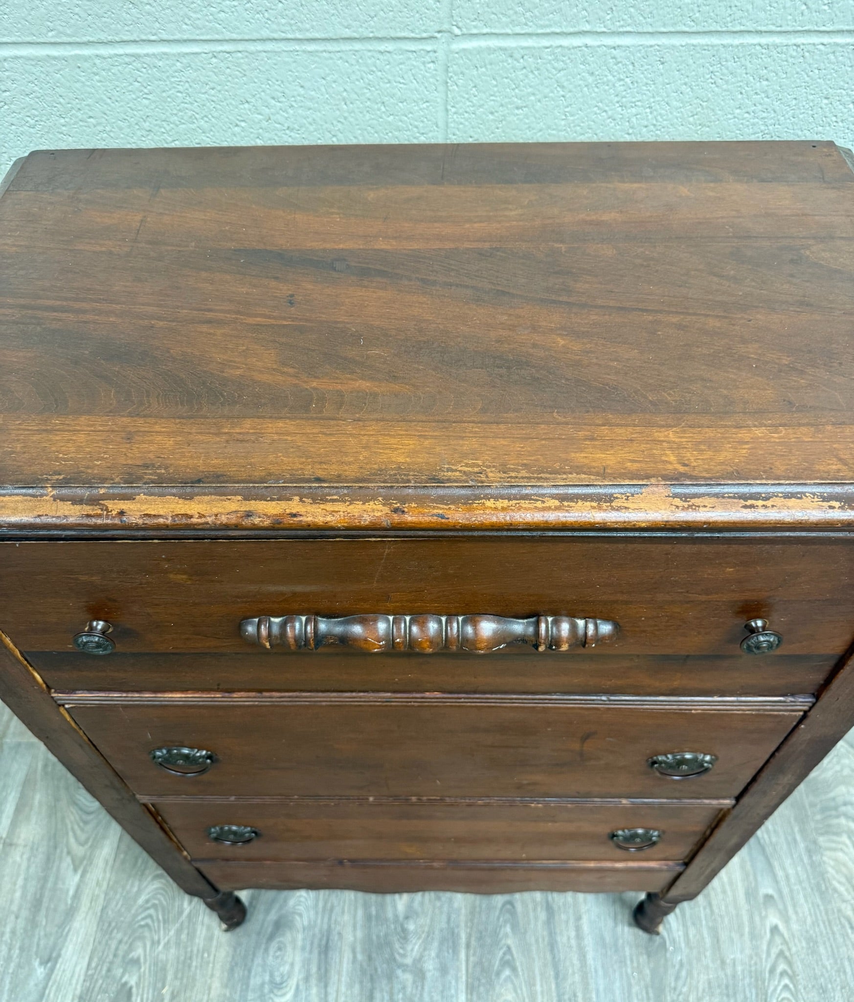 Antique Late Victorian Walnut Chest of Drawers