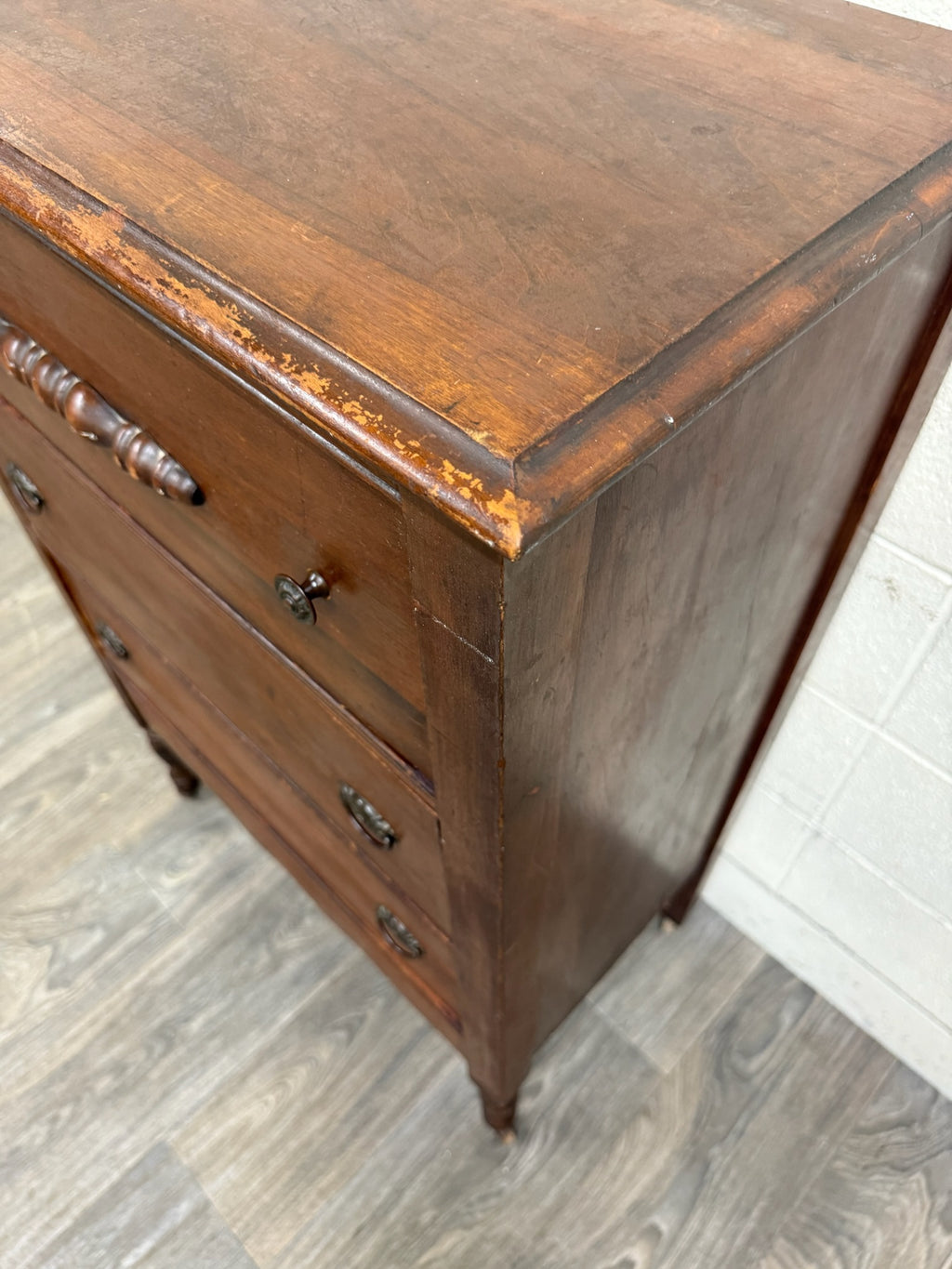 Antique Late Victorian Walnut Chest of Drawers