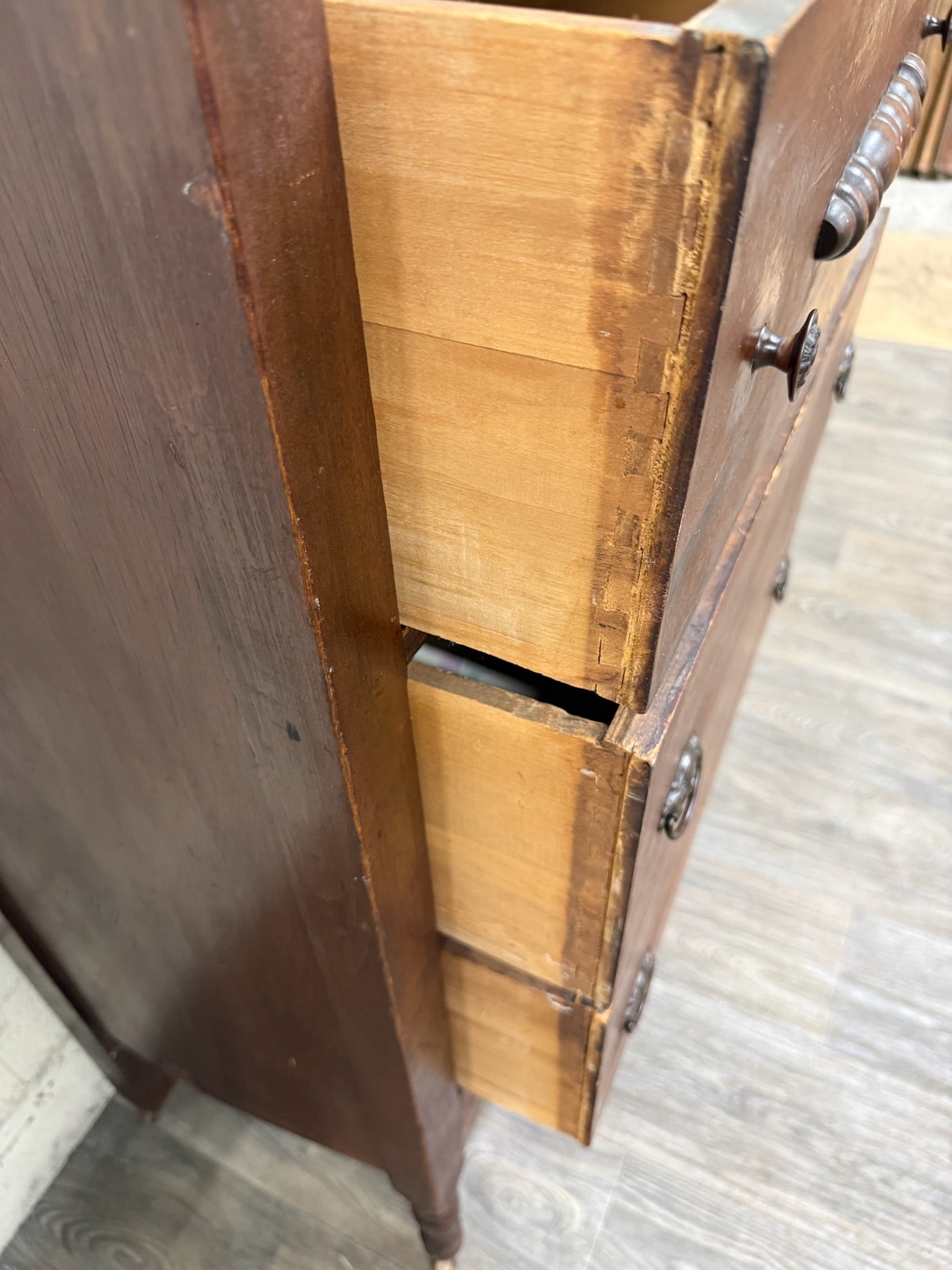 Antique Late Victorian Walnut Chest of Drawers