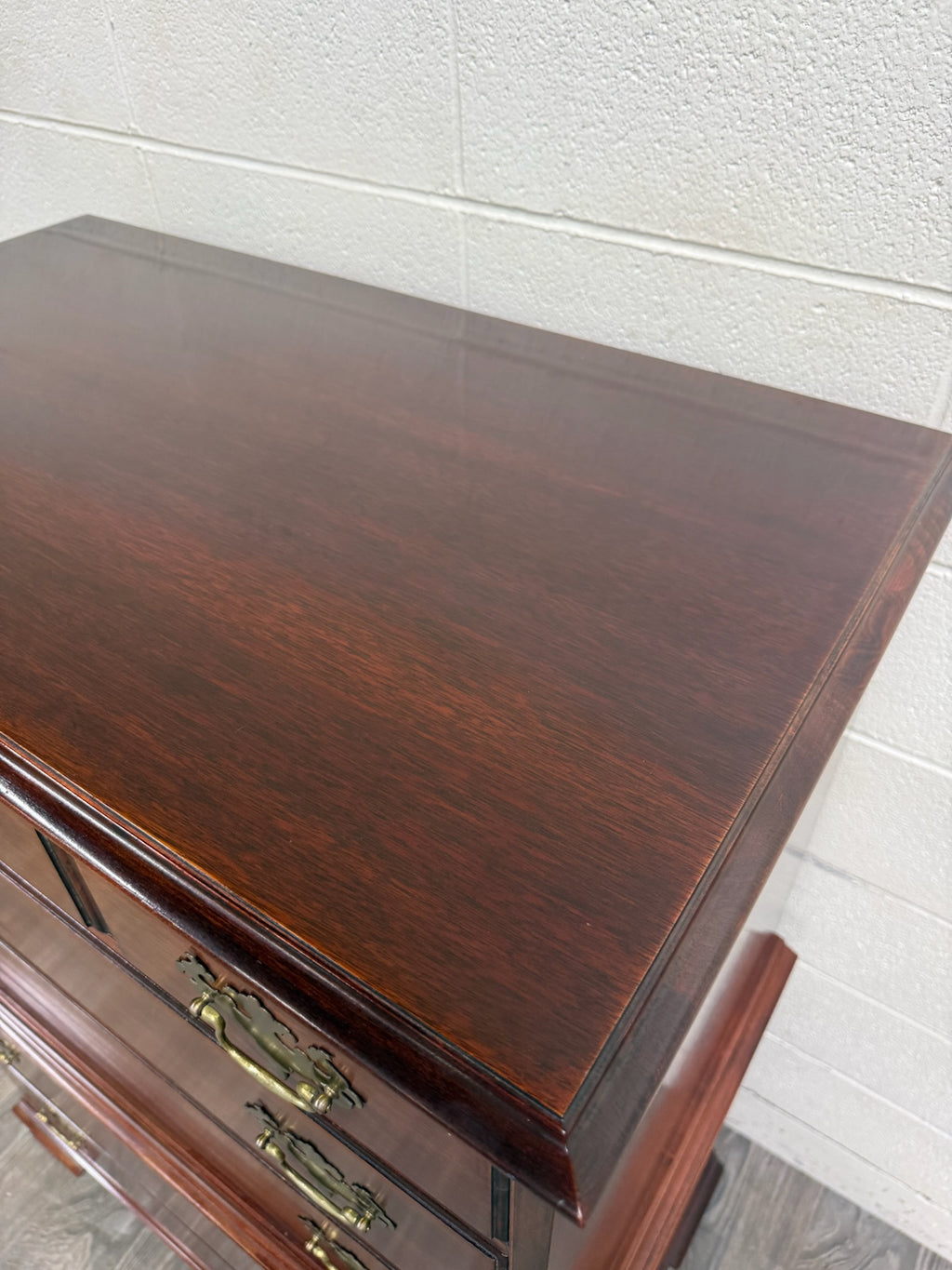 Vintage Thomasville Chair Company Mahogany Chest on Chest Dresser