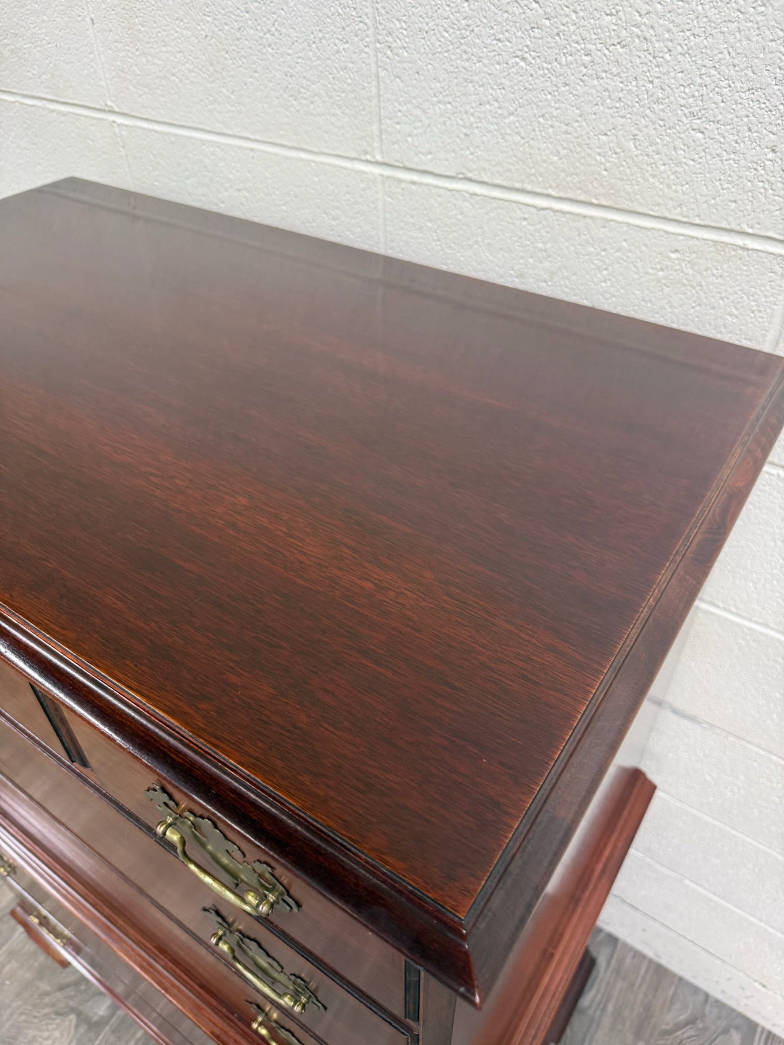 Vintage Thomasville Chair Company Mahogany Chest on Chest Dresser