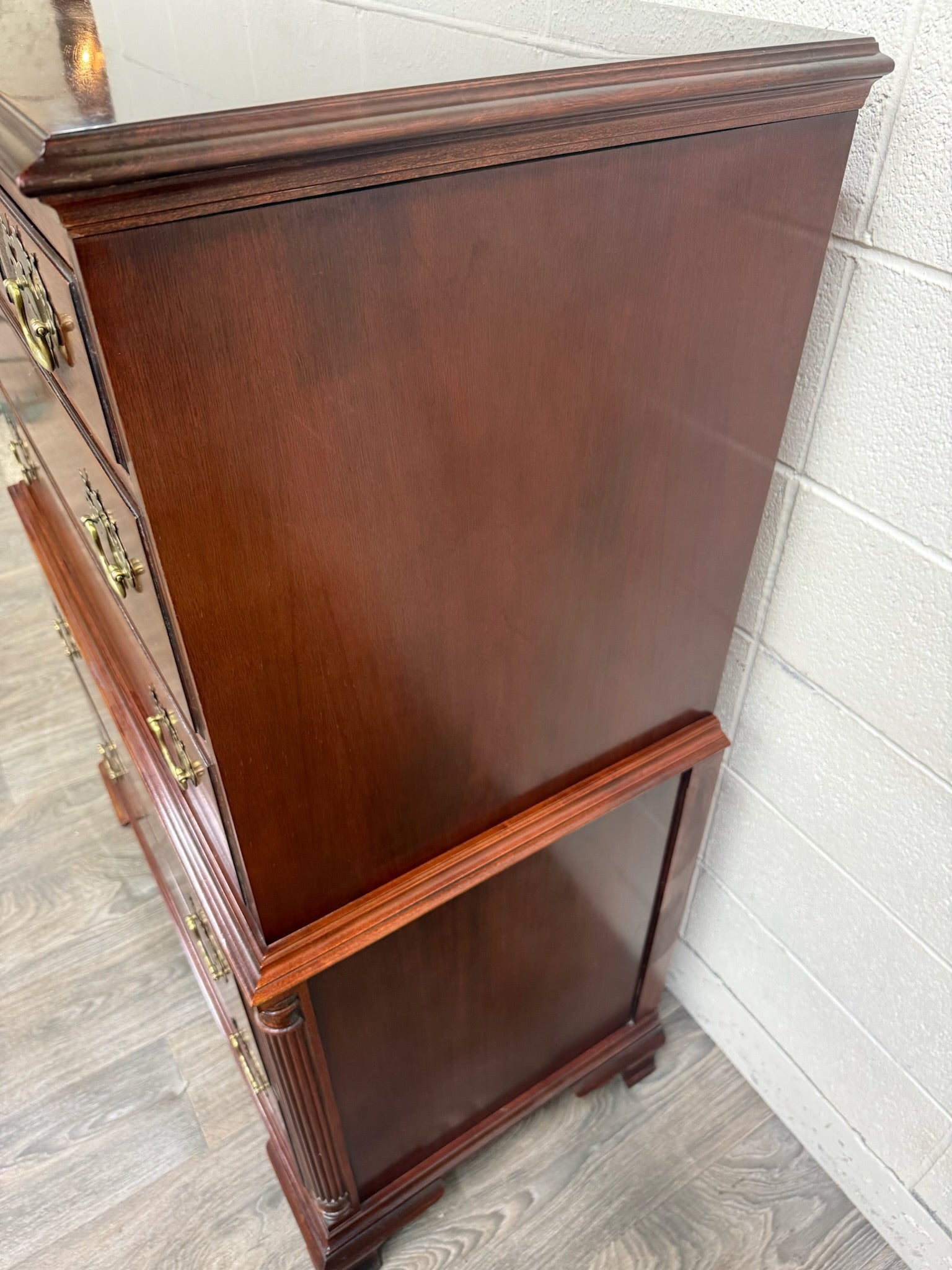 Vintage Thomasville Chair Company Mahogany Chest on Chest Dresser