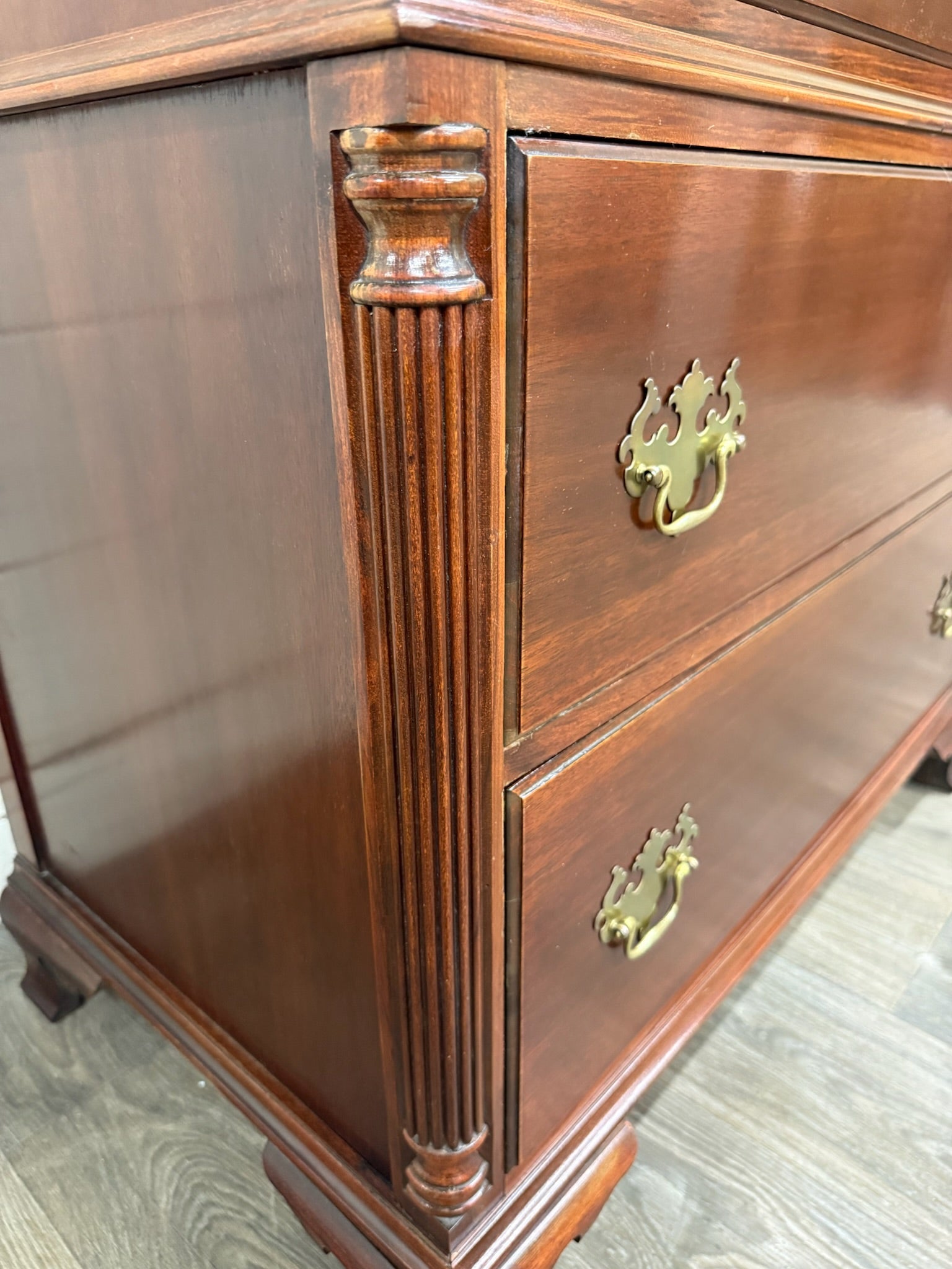 Vintage Thomasville Chair Company Mahogany Chest on Chest Dresser