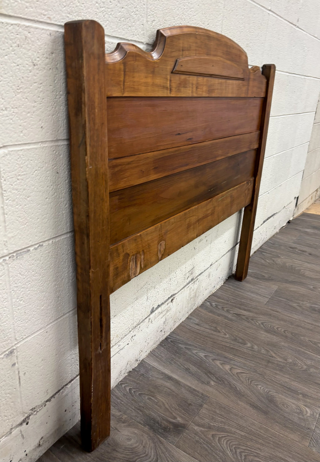 Antique Twin Size Victorian Walnut Headboard