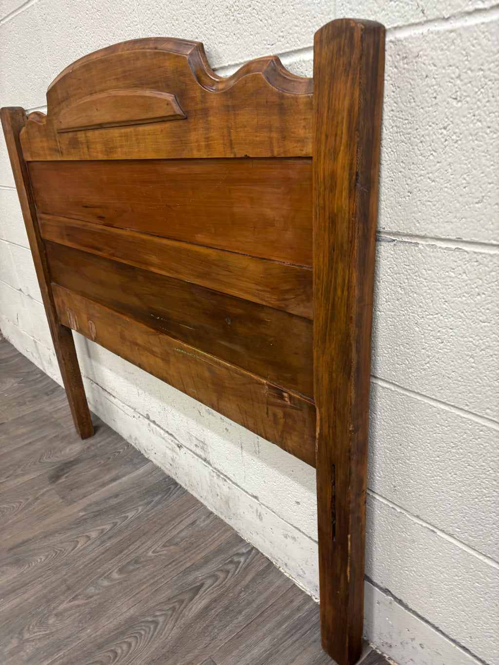Antique Twin Size Victorian Walnut Headboard