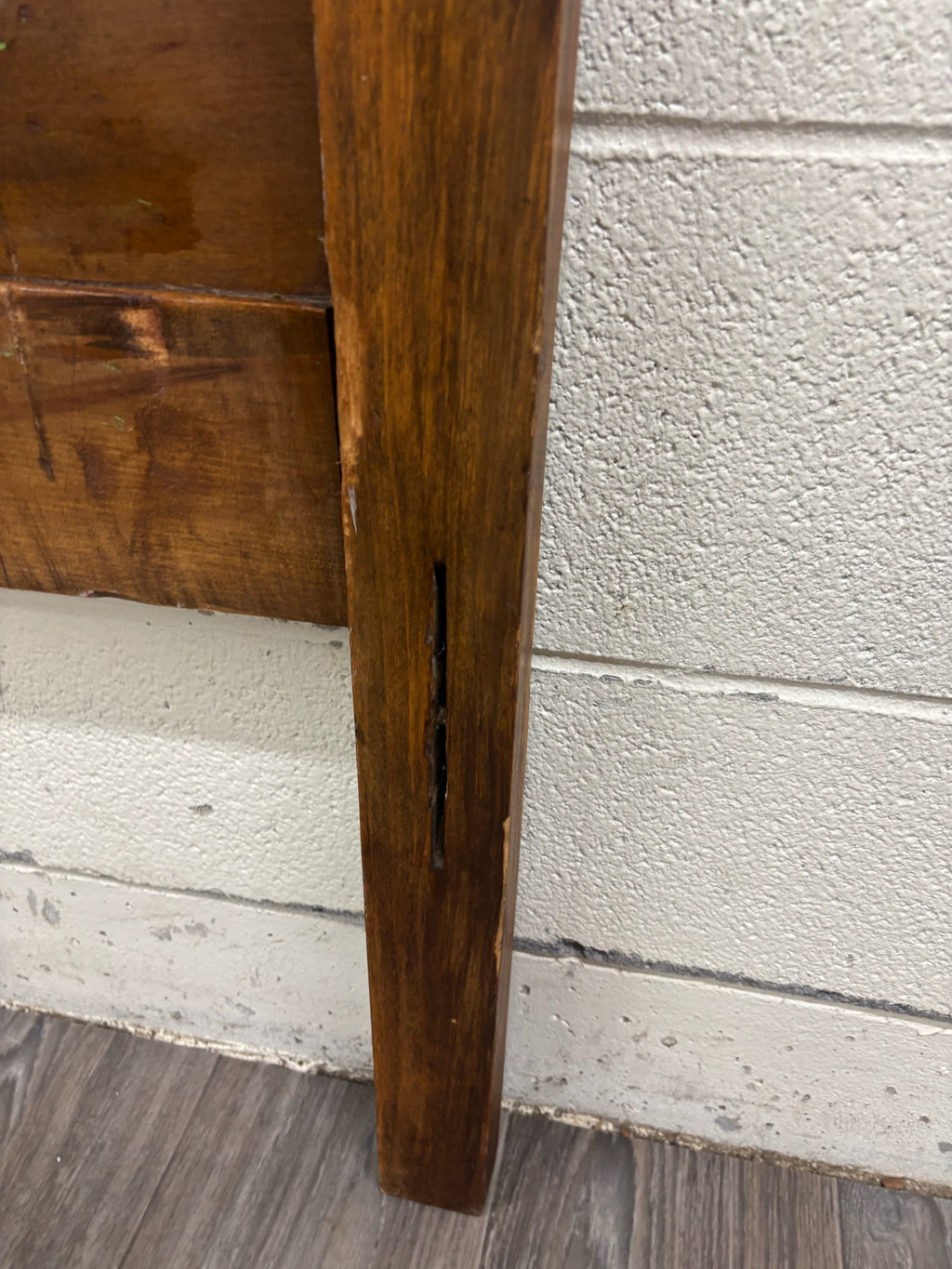 Antique Twin Size Victorian Walnut Headboard