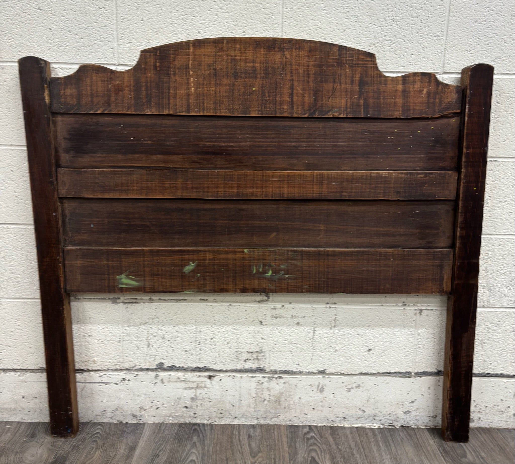 Antique Twin Size Victorian Walnut Headboard