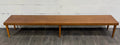 Vintage Mid Century Modern 84 Inch Solid Oak Bench