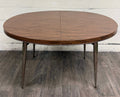 Vintage Mid Century Modern Folding Laminate Top Oval Dining Table
