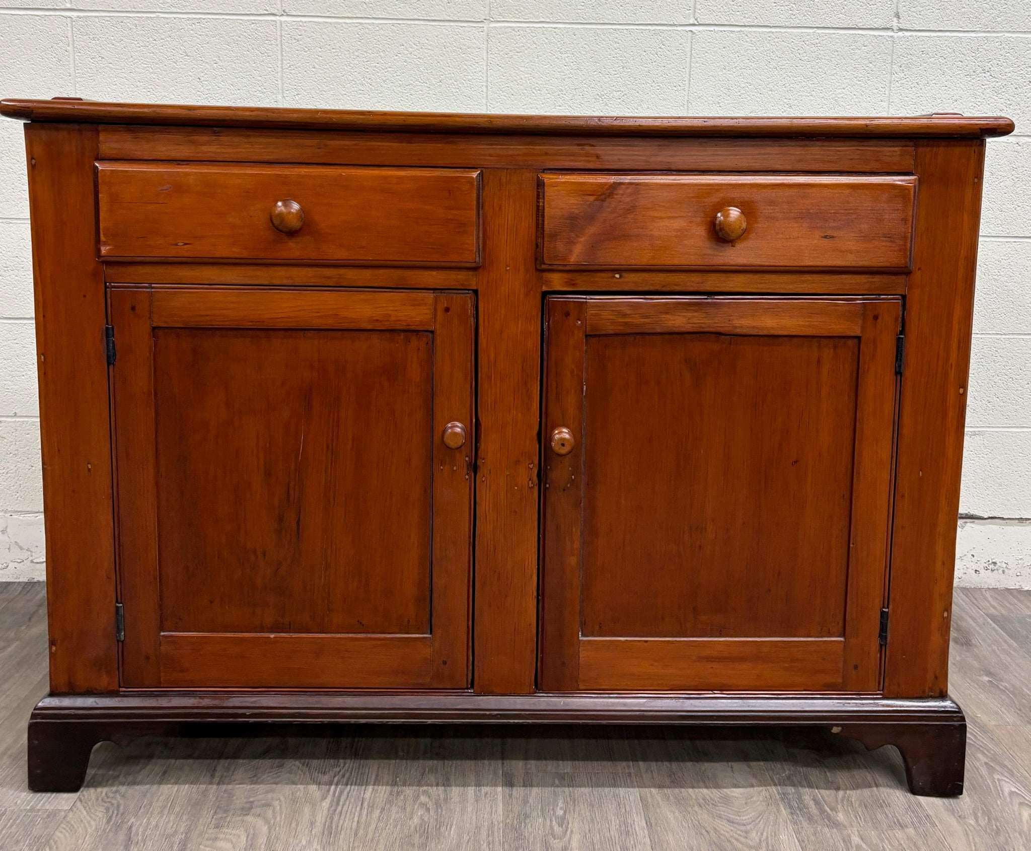 Antique American Country Stepback Hutch Welsh Cupboard