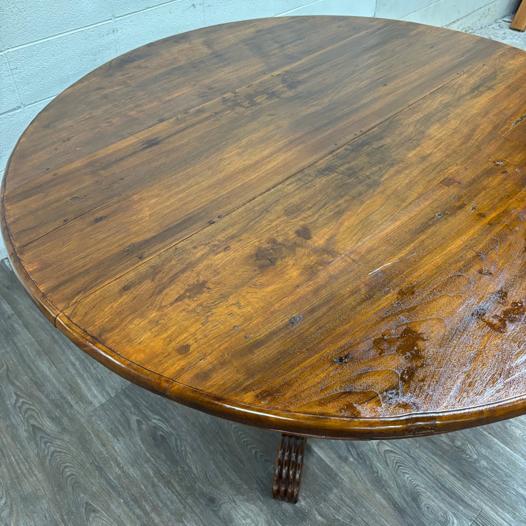 Antique French Renaissance Revival Victorian Renaissance Solid Oak Dining Table