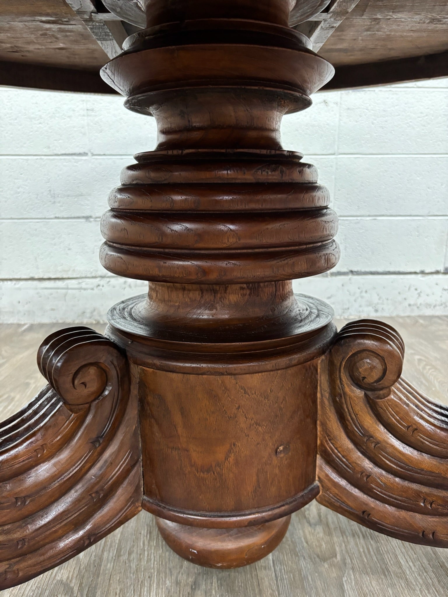 Antique French Renaissance Revival Victorian Renaissance Solid Oak Dining Table