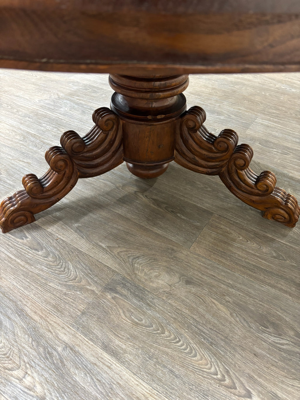 Antique French Renaissance Revival Victorian Renaissance Solid Oak Dining Table
