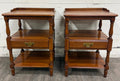 Vintage Pennsylvania House Colonial Style Hard Rock Maple Nightstands - Pair
