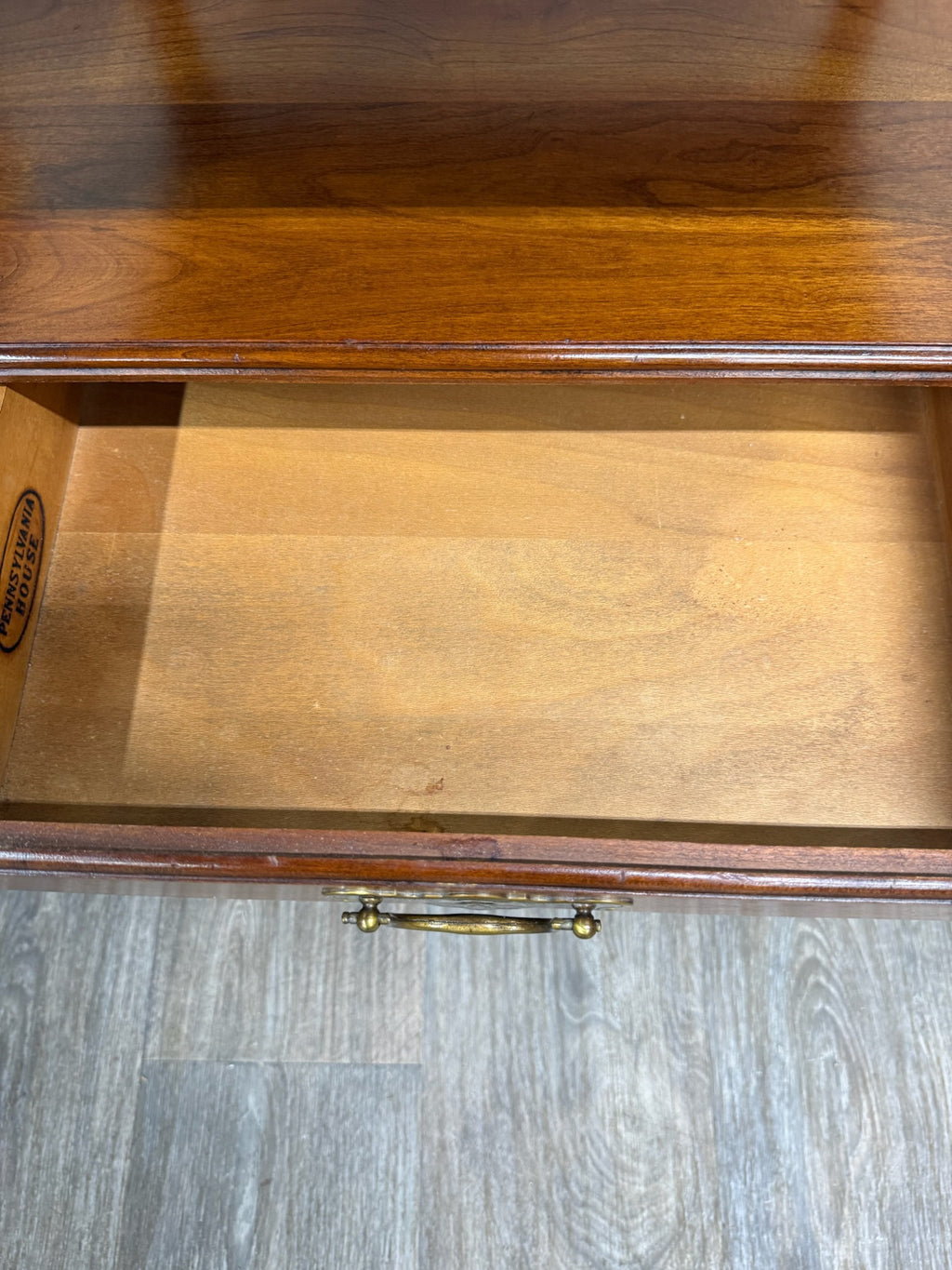 Vintage Pennsylvania House Colonial Style Hard Rock Maple Nightstands - Pair